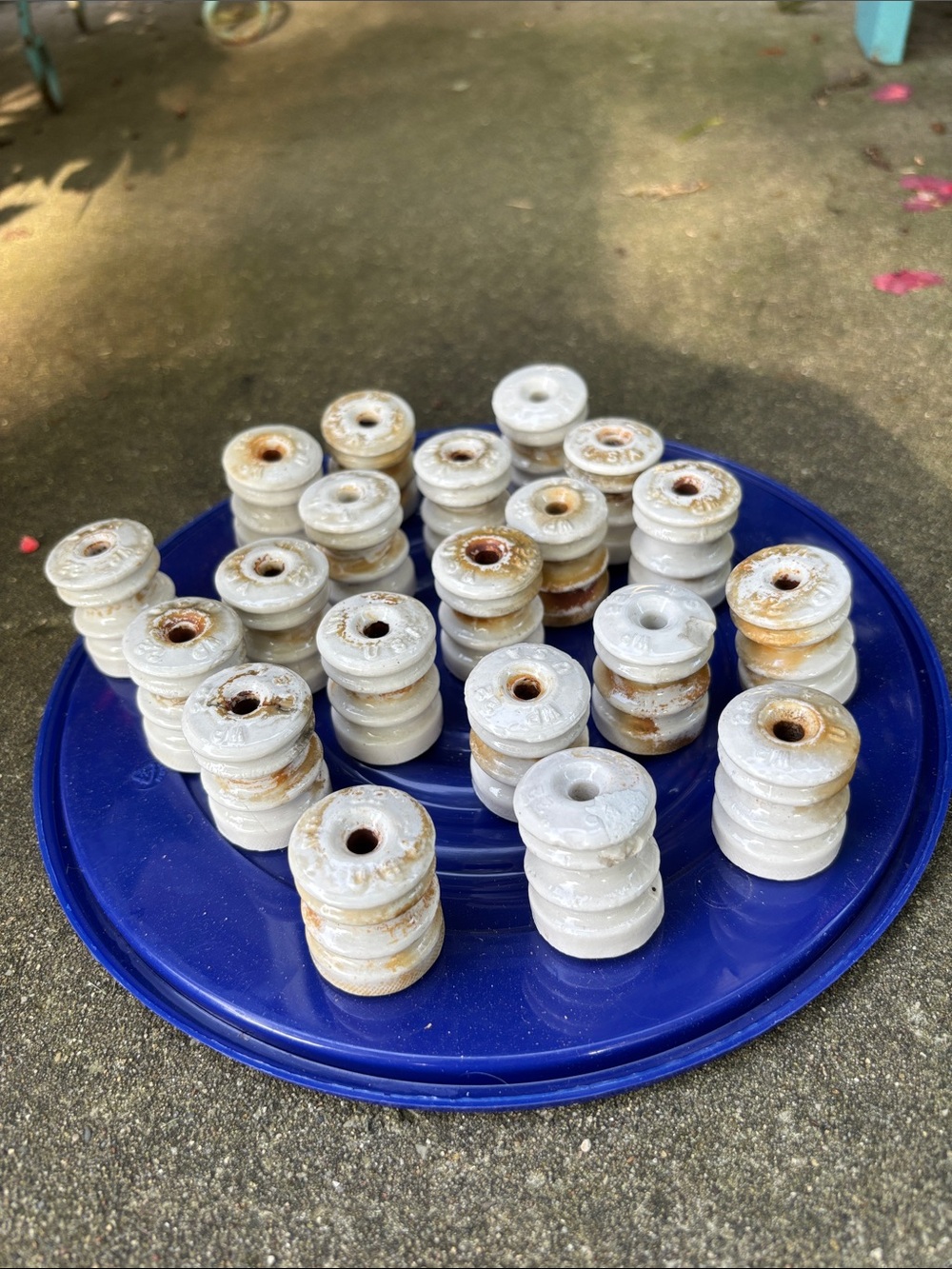 White Ceramic Insulator Beads - Home Party Supplies